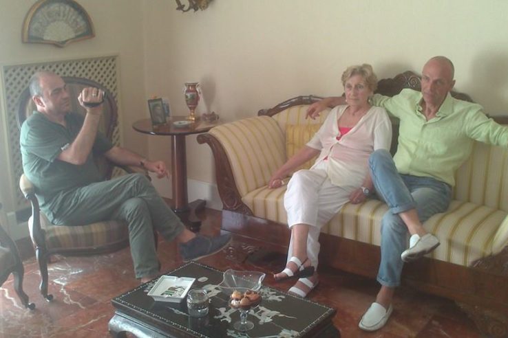 Willy Vaira intervista Candida Stajano per la realizzazione del nuovo video arte dedicato a Giò Stajano per la regia di Lugi Caiffa —